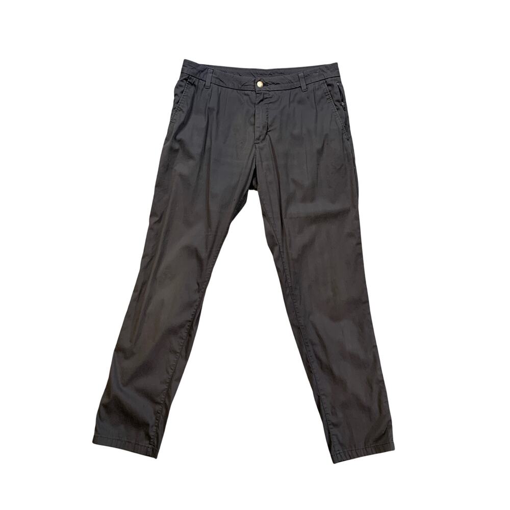Birddogs Pants Mens 34 Dark Gray Boom For Your Broomstick Tapered Slim Chino